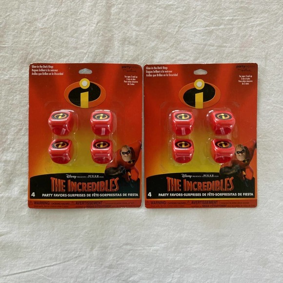 New The Incredibles 1 Table Cover 54" x 102", 4 Packages Party Favors Birthday - Picture 5 of 8